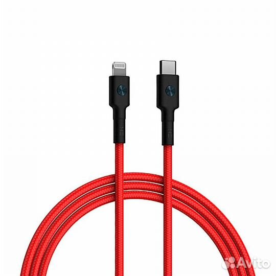Кабель ZMI AL873K, USB Type-C, Lightning, 1м (Крас