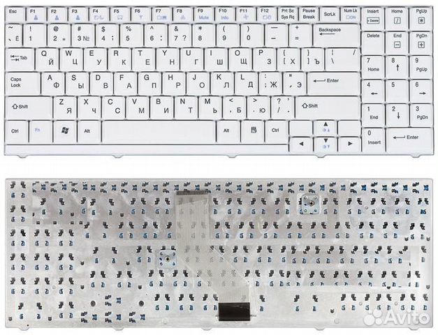 Клавиатура для ноутбука LG R500 S510 P1 S1 U4 бела