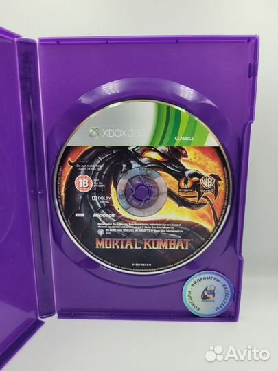 Mortal Kombat xbox 360 (б/у, англ.) без обложки