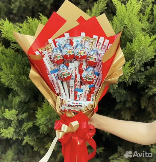 Сладкие букеты из конфет