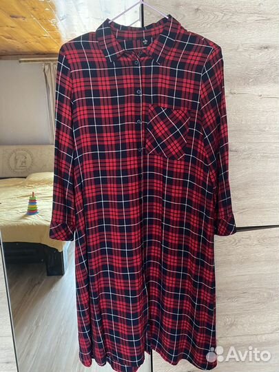 Платье рубашка xs