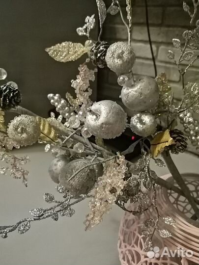 Набор для украшения к Новому году 6 предметов