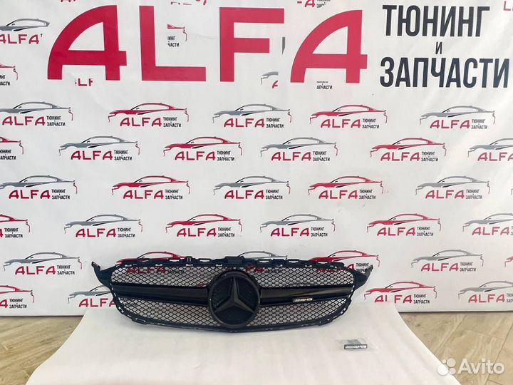 Решетка радиатора Mercedes W205 Amg Black