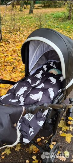 Зимний конверт в коляску leokid