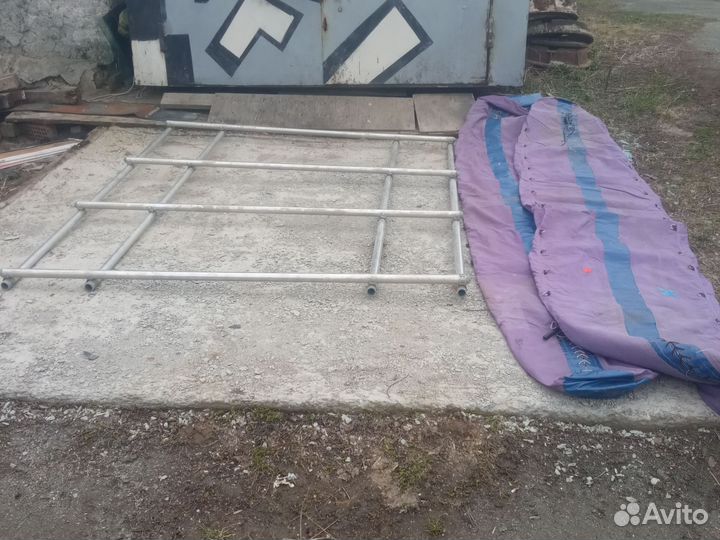 Надувной катамаран с рамой