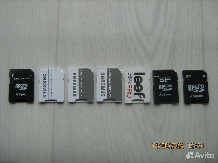 Адаптеры для карт памяти c microSD на SD