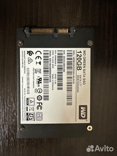 SSD WD Green WDS120G2G0A 120гб