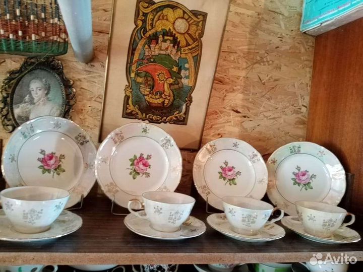 Чайные пары ГДР Роза времен СССР