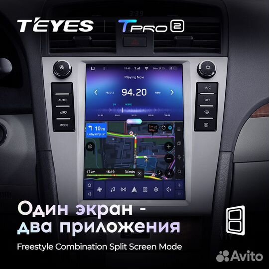 Магнитола Teyes Tpro2 Tesla Camry 6 06-11