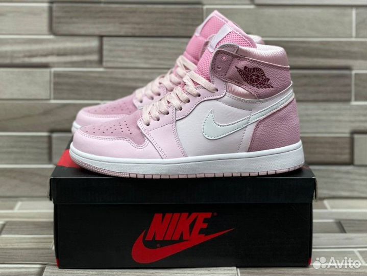 Кроссовки Air Jordan 1 Digital Pink (36-40)