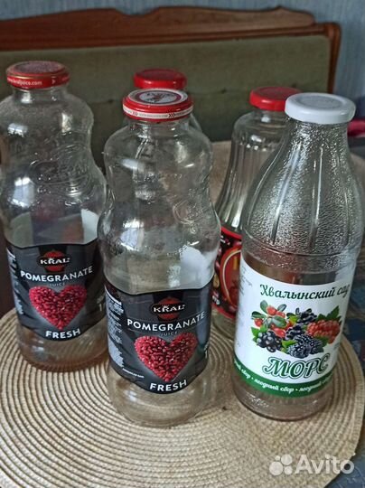 Бутылки стеклянные для консервации, банки