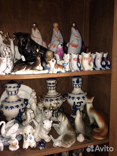 Фарфоровые статуэтки анималистика