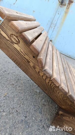 Шезлонг лежак деревянный