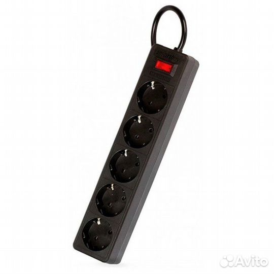 Сетевой фильтр SmartBuy ONE, 10A, 2200 Вт, 5 розет