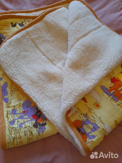 Одеяло-плед, 105х140 (бязь / овчина)