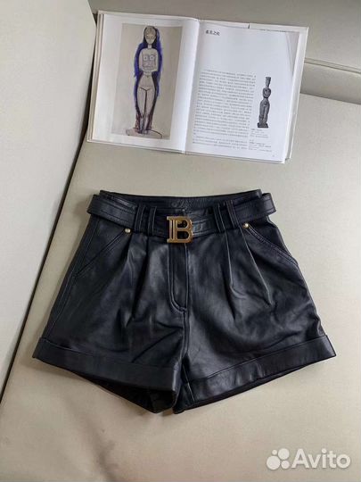 Кожаные шорты Balmain