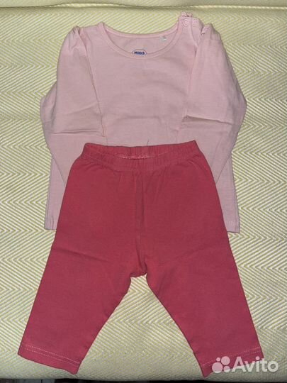 Вещи на девочку 9-18 мес платья, футболки, штаны