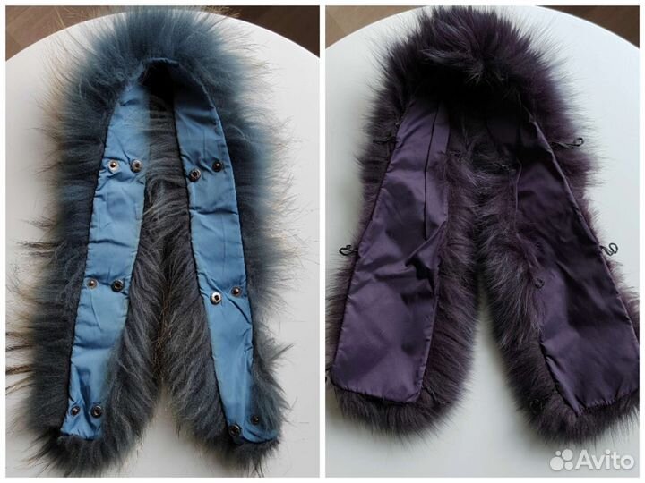 Воротник меховой натуральный 2шт