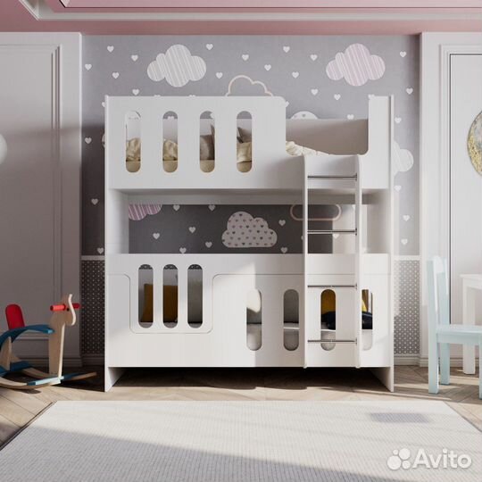Кровать двухярусная детская новая