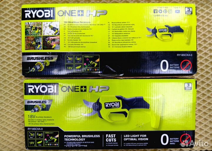 Бессщеточные аккум. Ножницы Ryobi ONE+ RY18scxa