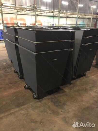 Контейнер мусорный из металла 0,75 м3 Арт в2167