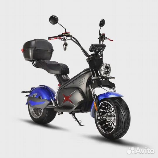 Электроскутер white siberia black SEA 5000W Blue