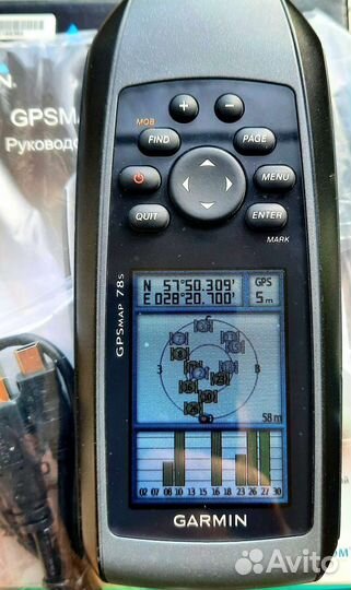 Навигатор garmin Gpsmap 78s(плавает)
