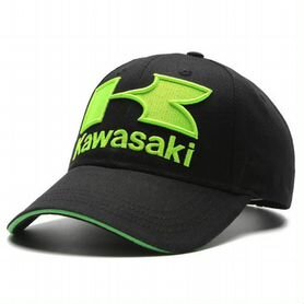 Бейсболка Kawasaki черный зеленый