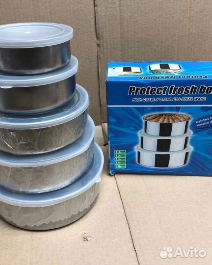 Набор мисок с крышками