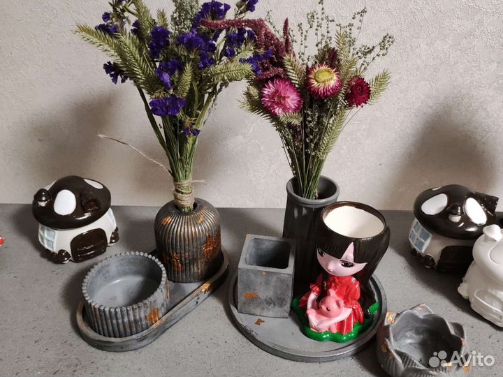 Букетики из сухоцветов