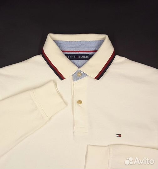 Поло с длинным рукавом Tommy Hilfiger оригинал