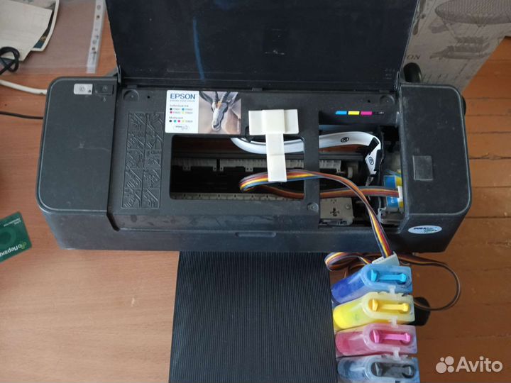 Принтер цветной струйный Epson t26 + снпч