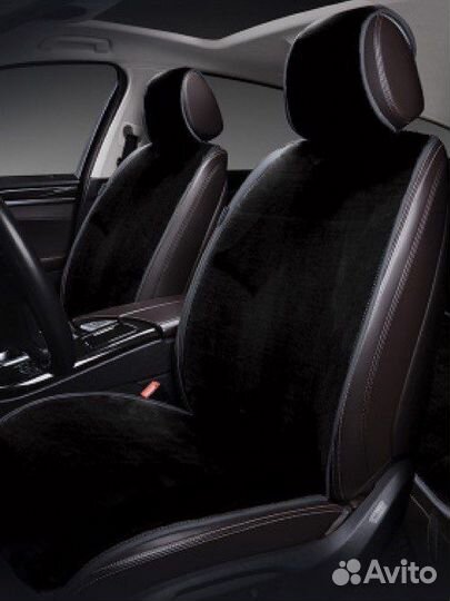Меховые накидки на сиденье автомобиля