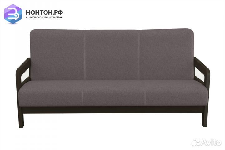 Диван книжка Вега-34 серый