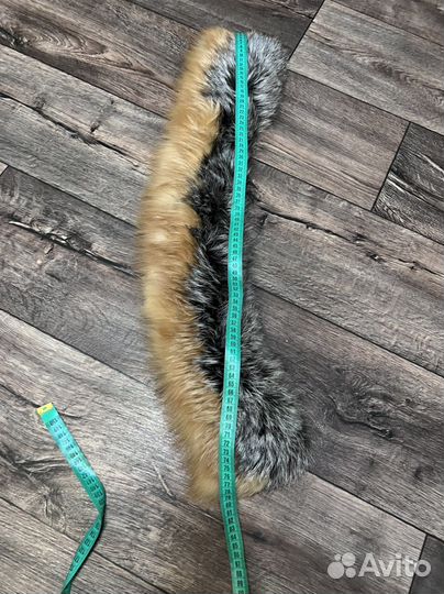 Меховой воротник лиса чернобурка