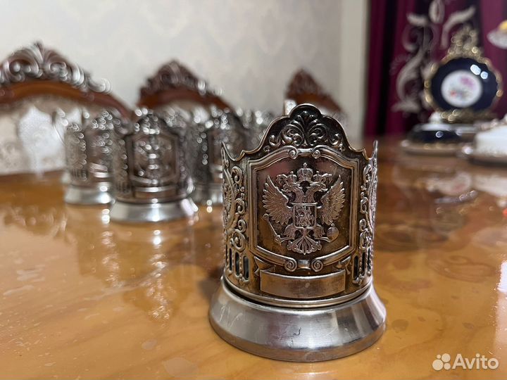 Подстаканики мельхиор