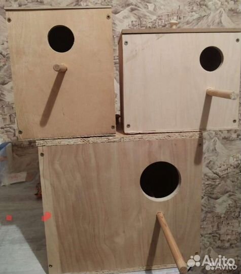 Гнездовой домик для попугаев