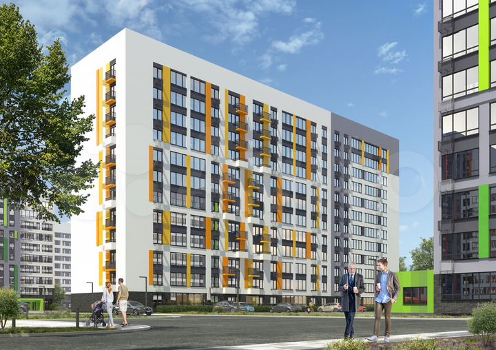 2-к. квартира, 40,9 м², 2/12 эт.