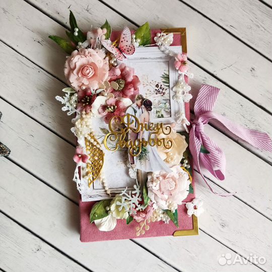 Свадебная открытка, конверт для денег