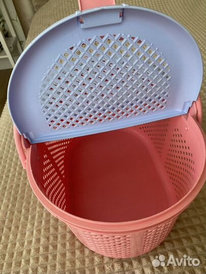 Корзина для пикника пластиковая с ручками