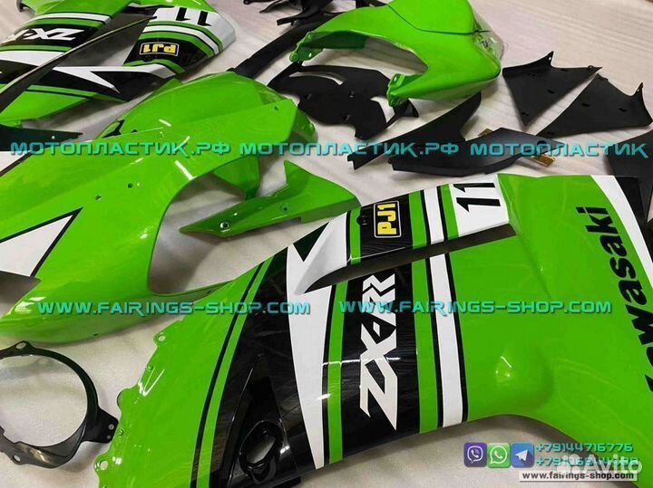Kawasaki ZX-6R 2007-2008 мотопластик, обвес мото