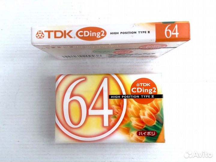 Аудиокассеты кассеты TDK CDing 2 64 - 2000 г