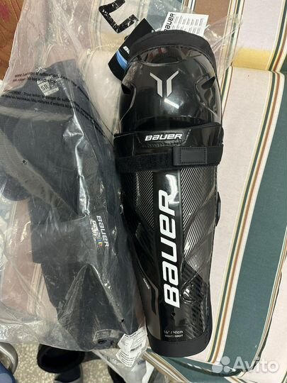 Bauer s20 pro щитки хоккейные 16 размер/size новые