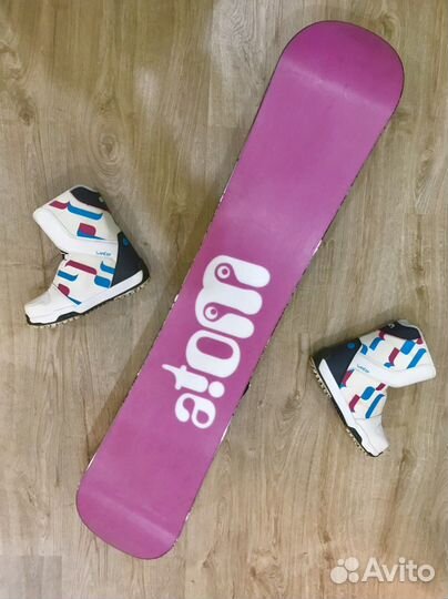 Полный детский подростковый сноуборд комплект 125