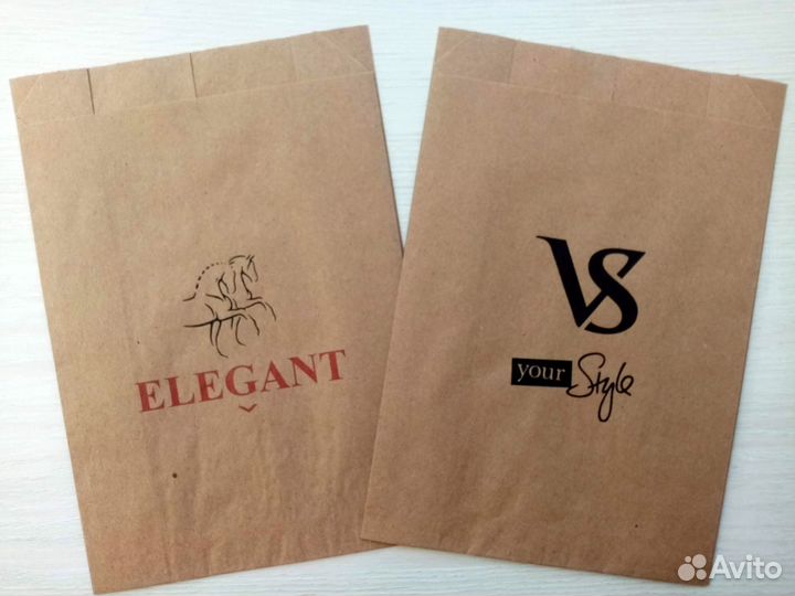 Пакеты бумажные крафт V-дно