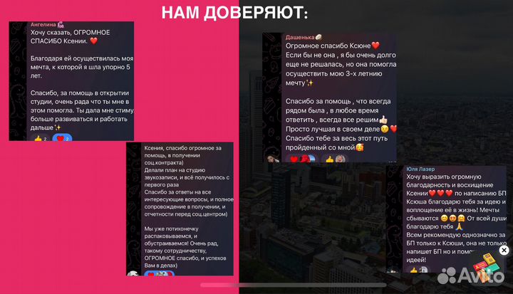 Бизнес план для социального контракта