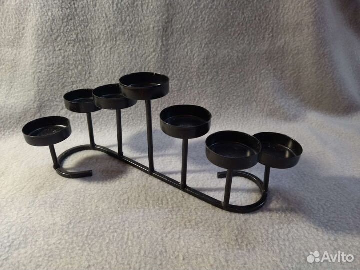 Подсвечник металл на 7 чайных свечек