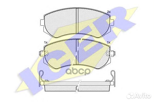 Колодки торм.дисковые 181300 Icer