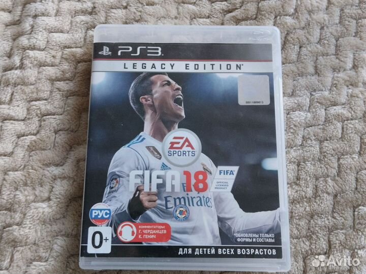 Диск FIFA 18 на playstation 3