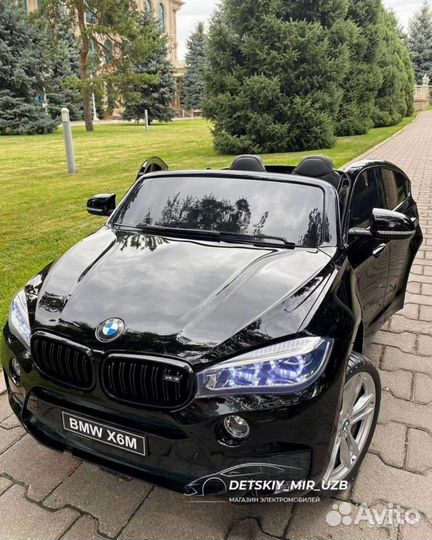 Детский Двухместный Электромобиль bmw x6